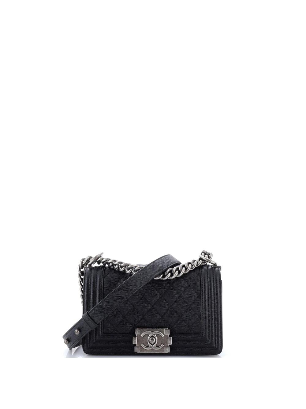 Chanel Boy Flap Bag Quilted Caviar #371185C48B